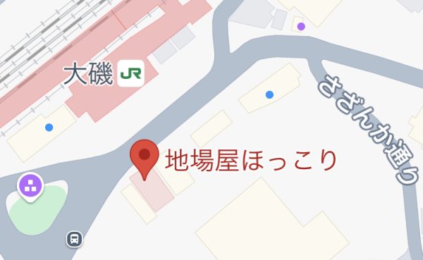 大磯駅前 地場屋ほっこりの地図